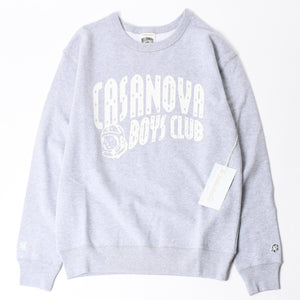 New and unused item BILLIONAIRE BOYS CLUB Casanova Boys Club Gray White Sweatshirt Crew Neck Sweatshirt S Size Used 4a008098