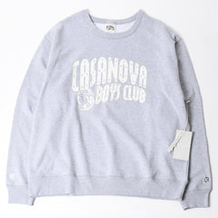 New and unused BILLIONAIRE BOYS CLUB Casanova Boys Club Gray White Sweatshirt Crew Neck Sweatshirt XXL Size Used 4a008111