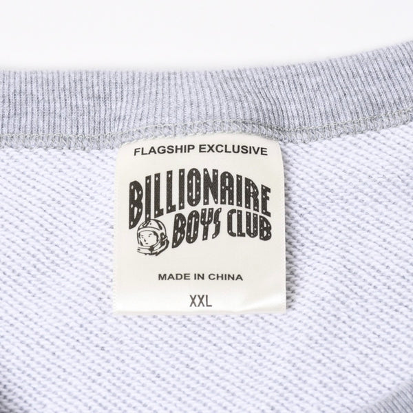 New and unused BILLIONAIRE BOYS CLUB Casanova Boys Club Gray White Sweatshirt Crew Neck Sweatshirt XXL Size Used 4a008111