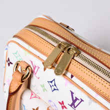 画像をギャラリービューアに読み込む, 極美品 LOUIS VUITTON ルイヴィトン プリシラ ハンドバッグ M40096 モノグラム マルチカラー ホワイト 村上隆 中古 4a000736