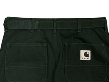 Load image into Gallery viewer, 新品未使用 sacai サカイ× Carhartt WIP カーハート Duck Pants ダックパンツ 25-00991S サイズ1 ダークグリーン 中古 4b011307