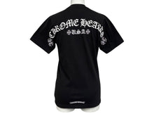 Load image into Gallery viewer, CHROME HEARTS クロムハーツ プリント 半袖Tシャツ ロゴ コットン ブラック ホワイト サイズXS 美品 中古 4b011337