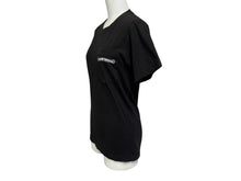 Load image into Gallery viewer, CHROME HEARTS クロムハーツ プリント 半袖Tシャツ ロゴ コットン ブラック ホワイト サイズXS 美品 中古 4b011337