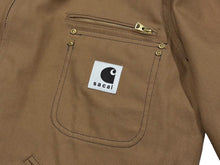 Load image into Gallery viewer, 新品同様 Sacai サカイ × Carhartt WIP カーハートWIP Reversible Duck Jacket リバーシブル ダックジャケット 24-03391M サイズ2 中古 4b011450