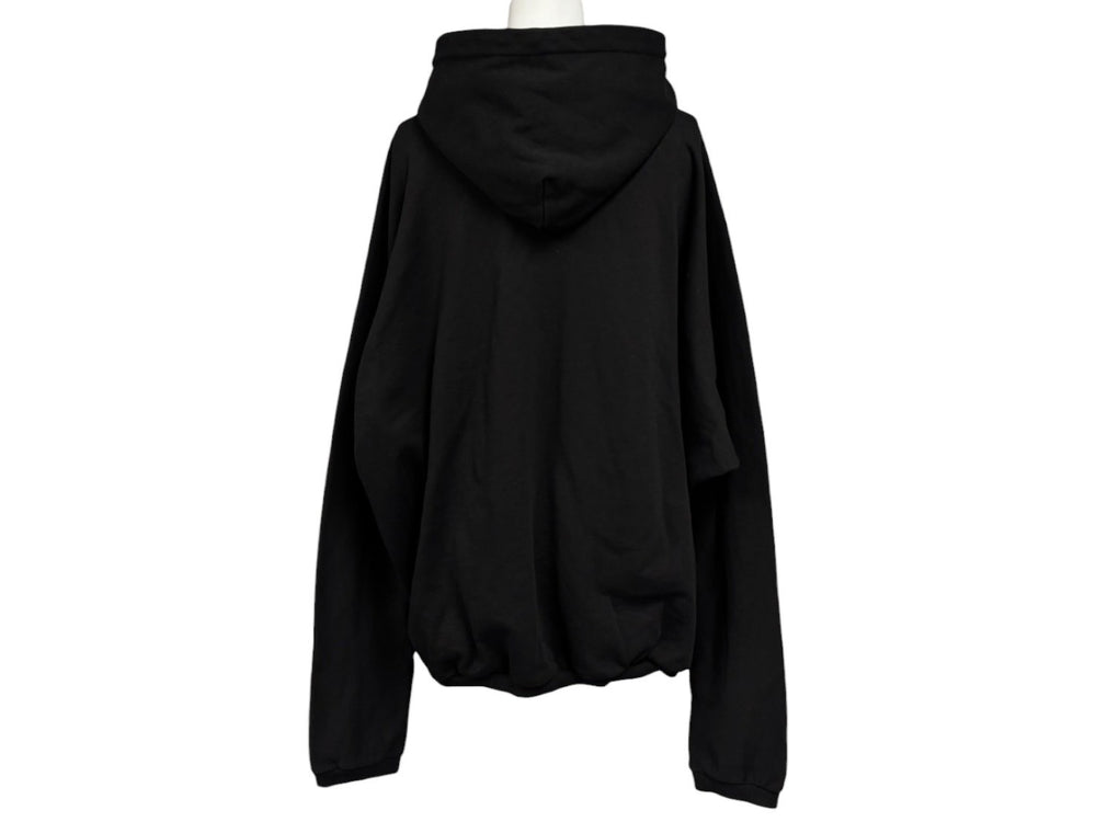 YZY × GOSHA イージー ゴーシャ 24FW CRESCENT パーカー ブラック クレセント コットン 3 カニエウエスト ye 美品 中古 4b010614