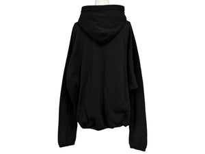 YZY × GOSHA イージー ゴーシャ 24FW CRESCENT パーカー ブラック クレセント コットン 3 カニエウエスト ye 美品 中古 4b010614