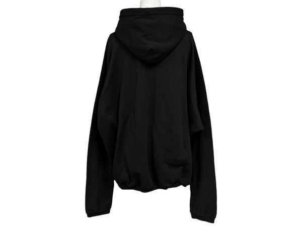YZY × GOSHA イージー ゴーシャ 24FW CRESCENT パーカー ブラック クレセント コットン 3 カニエウエスト ye 美品 中古 4b010614