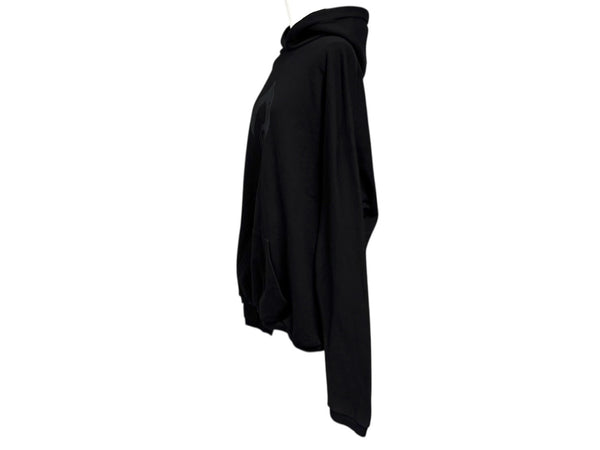 YZY × GOSHA イージー ゴーシャ 24FW CRESCENT パーカー ブラック クレセント コットン 3 カニエウエスト ye 美品 中古 4b010614