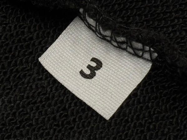 YZY × GOSHA イージー ゴーシャ 24FW CRESCENT パーカー ブラック クレセント コットン 3 カニエウエスト ye 美品 中古 4b010614