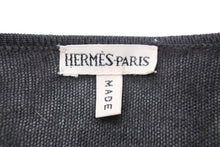 Load image into Gallery viewer, HERMES エルメス ニット カーディガン マルジェラ期 イタリア製 グレー カシミヤ サイズS 美品 中古 50022