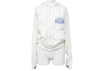 Load image into Gallery viewer, CHANEL シャネル ジップパーカー P25673V16593 05S ココマーク シルバー金具 ホワイト ポリアミド サイズ34 美品 中古 50065