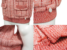画像をギャラリービューアに読み込む, CHANEL シャネル セットアップ ツィード ヴィンテージ ベスト パンツ 01P P17763 P17486 ピンク サイズ38 美品 中古 50069