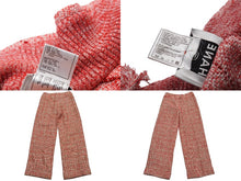 画像をギャラリービューアに読み込む, CHANEL シャネル セットアップ ツィード ヴィンテージ ベスト パンツ 01P P17763 P17486 ピンク サイズ38 美品 中古 50069