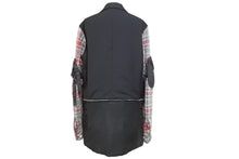 画像をギャラリービューアに読み込む, NUMBER NINE ナンバーナイン ドッキングジャケット サイズ 2 05AW ハイスト期 チェック ブラック レッド グレー 美品 中古 50140