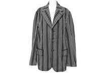 画像をギャラリービューアに読み込む, COMME des GARCONS HOMME コムデギャルソンオム キューバ期 ペイントジャケット ブラック サイズS コットン 美品 中古 50144