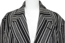 画像をギャラリービューアに読み込む, COMME des GARCONS HOMME コムデギャルソンオム キューバ期 ペイントジャケット ブラック サイズS コットン 美品 中古 50144