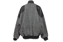 画像をギャラリービューアに読み込む, ISSEY MIYAKE IS イッセイミヤケ ツモリチサト期 ロゴ レザー×ツイード ジャケット 9号 RG33056 グレー 美品 中古 50153