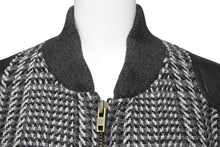 画像をギャラリービューアに読み込む, ISSEY MIYAKE IS イッセイミヤケ ツモリチサト期 ロゴ レザー×ツイード ジャケット 9号 RG33056 グレー 美品 中古 50153