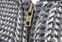 画像をギャラリービューアに読み込む, ISSEY MIYAKE IS イッセイミヤケ ツモリチサト期 ロゴ レザー×ツイード ジャケット 9号 RG33056 グレー 美品 中古 50153