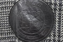 画像をギャラリービューアに読み込む, ISSEY MIYAKE IS イッセイミヤケ ツモリチサト期 ロゴ レザー×ツイード ジャケット 9号 RG33056 グレー 美品 中古 50153