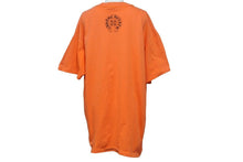 画像をギャラリービューアに読み込む, ChromeHearts クロムハーツ ダガー 半袖Tシャツ ロゴ トップス USA製 コットン オレンジ サイズL 良品 中古 50202