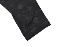 Load image into Gallery viewer, 新品未使用 CHROME HEARTS クロムハーツ ホースシュー レギンス ボトムス 総柄 ブラック ホワイト コットン サイズXS 中古 4b005023