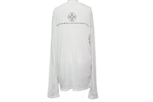 画像をギャラリービューアに読み込む, CHROME HEARTS クロムハーツ 長袖Ｔシャツ CHクロス ホワイト コットン サイズM アメリカ製 美品 中古 50244