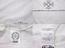 画像をギャラリービューアに読み込む, CHROME HEARTS クロムハーツ 長袖Ｔシャツ CHクロス ホワイト コットン サイズM アメリカ製 美品 中古 50244