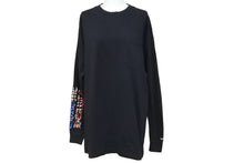 画像をギャラリービューアに読み込む, CHROME HEARTS クロムハーツ 長袖Ｔシャツ アメリカ 星条旗 ブラック コットン サイズM 美品 中古 50254