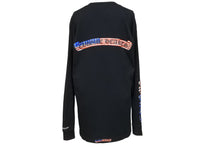 画像をギャラリービューアに読み込む, CHROME HEARTS クロムハーツ 長袖Ｔシャツ アメリカ 星条旗 ブラック コットン サイズM 美品 中古 50254