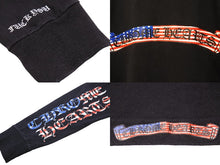 画像をギャラリービューアに読み込む, CHROME HEARTS クロムハーツ 長袖Ｔシャツ アメリカ 星条旗 ブラック コットン サイズM 美品 中古 50254