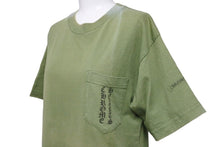 画像をギャラリービューアに読み込む, CHROME HEARTS クロムハーツ プリント 半袖Ｔシャツ カーキ 緑 ロゴ トップス 中古 50256
