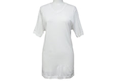 CHROME HEARTS クロムハーツ 半袖Ｔシャツ Vネック コットン ホワイト サイズL CH1150 美品 中古 50292