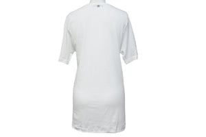 CHROME HEARTS クロムハーツ 半袖Ｔシャツ Vネック コットン ホワイト サイズL CH1150 美品 中古 50292