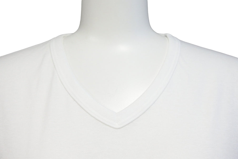 CHROME HEARTS クロムハーツ 半袖Ｔシャツ Vネック コットン ホワイト サイズL CH1150 美品 中古 50292