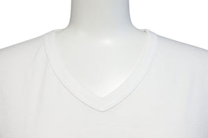 CHROME HEARTS クロムハーツ 半袖Ｔシャツ Vネック コットン ホワイト サイズL CH1150 美品 中古 50292