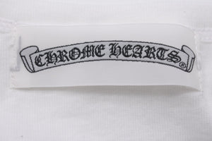 CHROME HEARTS クロムハーツ 半袖Ｔシャツ Vネック コットン ホワイト サイズL CH1150 美品 中古 50292