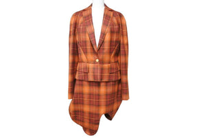 Vivienne Westwood Red LABEL/チェックポンチョ/超美品 稀少品VivienneWestwood RED LABEL コート/ポンチョ 2021AW