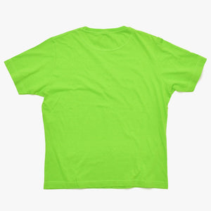New and unused GUCCI Gucci Interlocking G Embroidered Cotton Jersey T-shirt 1155 Bright Green Cut and Sewn L Size Used 4a005057