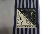 Load image into Gallery viewer, 極美品 KAPITAL キャピタル K2410LP073 スムースジャージー スタントマン&amp;ウーマン スーパーバギートラックパンツ バナーストライプ グレー サイズ1 中古 50588