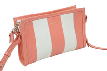 画像をギャラリービューアに読み込む, BALENCIAGA バレンシアガ バザール ショルダーバッグ ウォレット ポーチ レザー ピンク ホワイト シルバー金具 レディース 美品 中古 50611