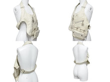 画像をギャラリービューアに読み込む, CHANEL シャネル レザーベスト ヴィンテージ ココマーク 8番台 2003年 マトラッセ ラムスキン ホワイト シルバー 美品 中古 50692