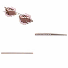 Load image into Gallery viewer, 極美品 CHROME HEARTS クロムハーツ メガネ サングラス PPO CHOMPER ゴールド ピンク 24K サイズ55□20 中古 50750