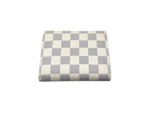 Load image into Gallery viewer, LOUIS VUITTON ルイヴィトン ポルトフォイユ ジョイ 三つ折り財布 N60030 ダミエ アズール ホワイト グレー PVC 美品 中古 65076