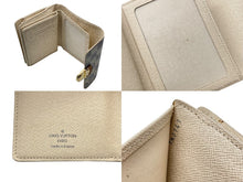 Load image into Gallery viewer, LOUIS VUITTON ルイヴィトン ポルトフォイユ ジョイ 三つ折り財布 N60030 ダミエ アズール ホワイト グレー PVC 美品 中古 65076