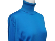 Load image into Gallery viewer, TOMFORD トムフォード ハイネック ニット BVY21 TFN120 109 イタリア製 ポリエステル コットン ブルー サイズ46 美品 中古 50800