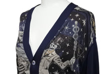 Load image into Gallery viewer, 幻 博物館級 HERMES エルメス カーディガン スカル skull サイズ S 野村大輔 DAISUKE NOMURA シルク 美品 中古 50801