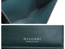 画像をギャラリービューアに読み込む, BVLGARI ブルガリ 二つ折り財布 セルペンティ フォーエバー レザー ブラック グリーン ゴールド金具 良品 中古 50820