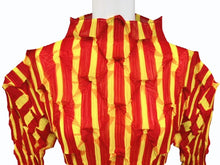 画像をギャラリービューアに読み込む, 極美品 ISSEY MIYAKE イッセイミヤケ プリーツ 長袖カットソー IM84-FJ966 サイズM ポリエステル レッド イエロー 中古 4b005083