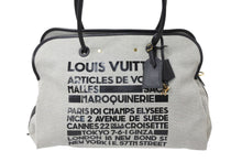 Load image into Gallery viewer, LOUISVUITTON ルイヴィトン トラベラー アーティクル ダ ヴォワヤージュ トートバッグ M92806 グレー ブラック 美品 中古 50878